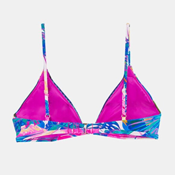 CAMILLA Bikini Top Flamenco Flamingo Tri Bra Size XS Bright Neon Colors - Picture 10 of 11